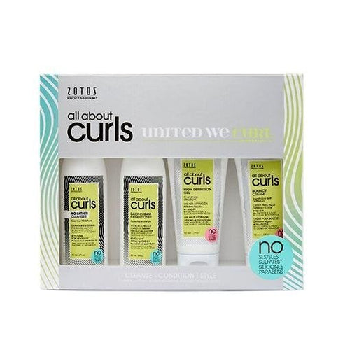Zotos Professional All About Curls Starter Kit (4 pc)
